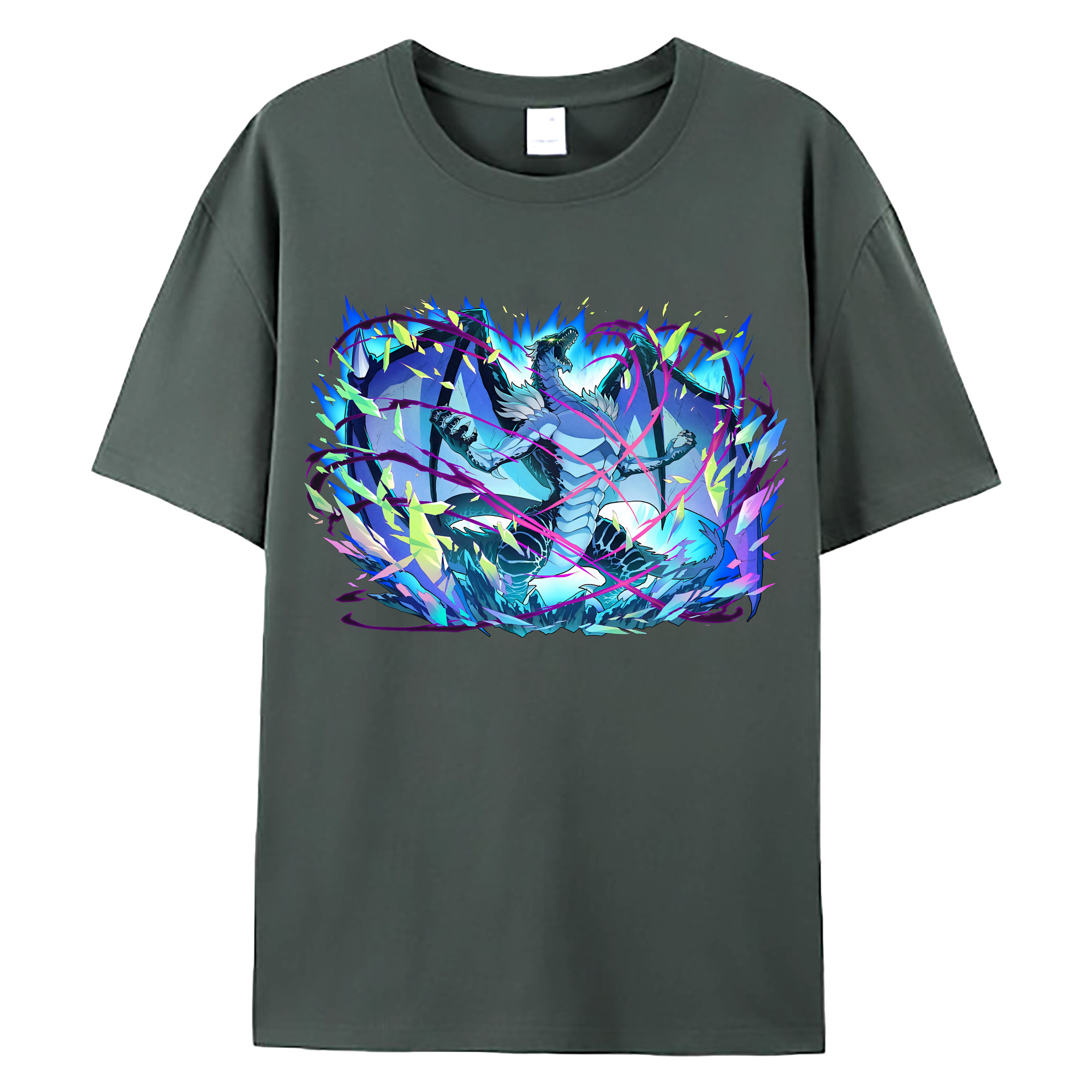 （画像用） 転スラ Regarding Reincarnated to Slime 綿100％ メンズ半袖Tシャツ｜肌触りやわらか＆通気性
